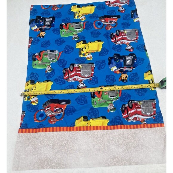 Kids Paw Patrol Handmade Standard Pillow Case SET of 2! Red & Blue -Chase Rubble - Picture 2 of 11